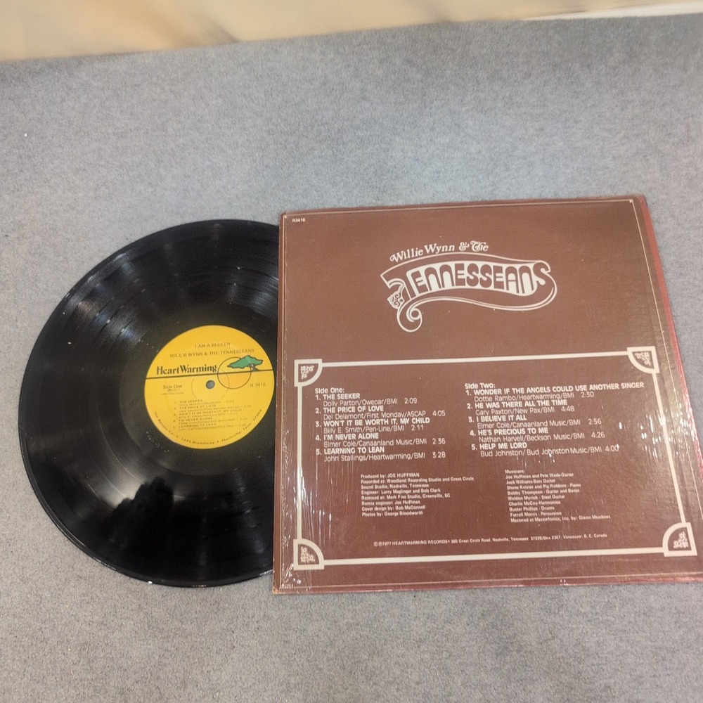 Willie Wynn and The Tennesseans I Am A Seeker Vinyl LP Record HeartWarming R3416 - Picture 2 of 2